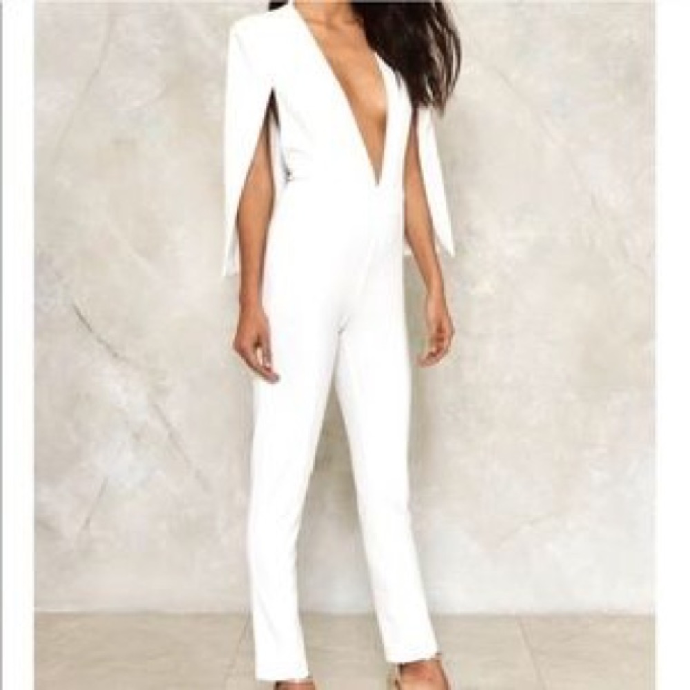 Nasty Gal White Jumpsui